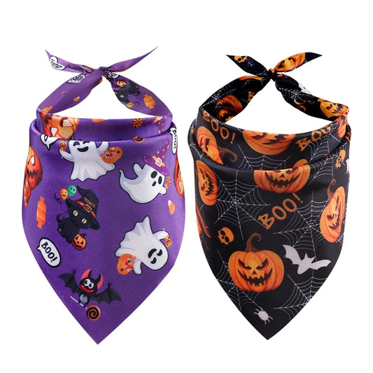Spooky Paws Bandana Set