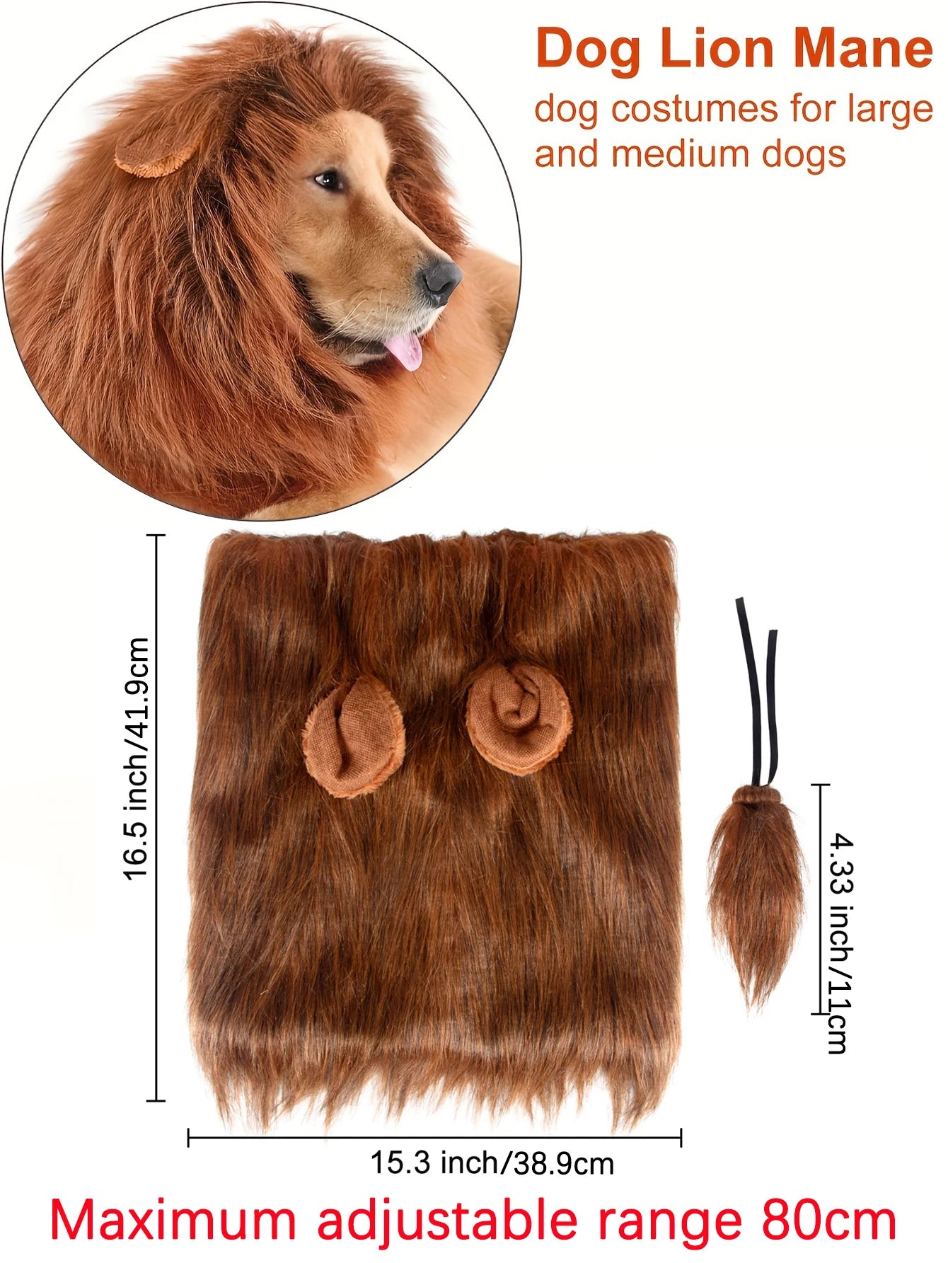 Roaring Pup Lion Wig