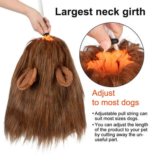 Roaring Pup Lion Wig