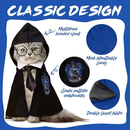 Purr-gwarts Magic Cloak - SwagPets 