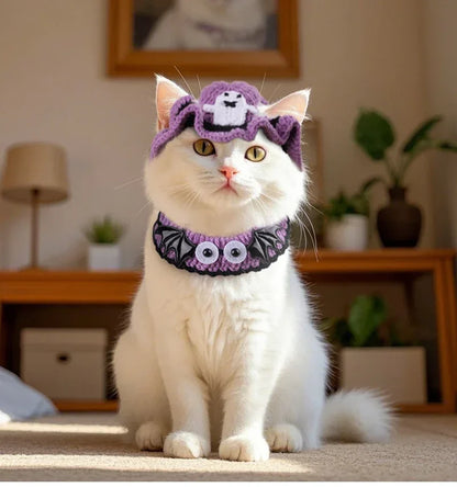 Pumpkin Hat & Neck Puffs - SwagPets 