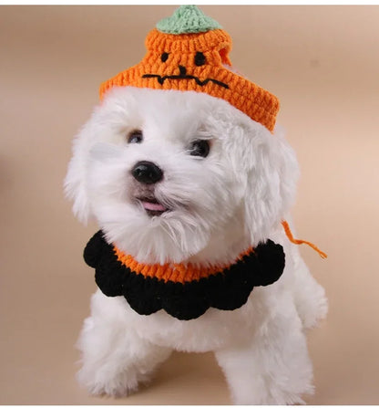 Pumpkin Hat & Neck Puffs - SwagPets 