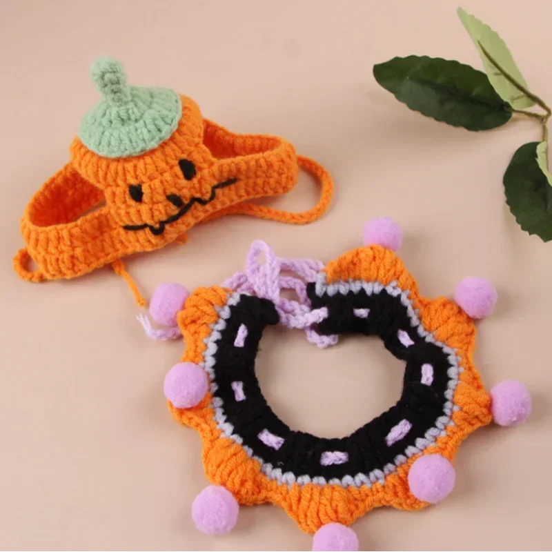 Cute Little Pumpkin Hat & Neck Puffs