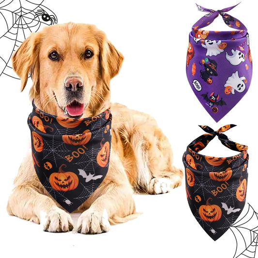 Spooky Paws Bandana Set