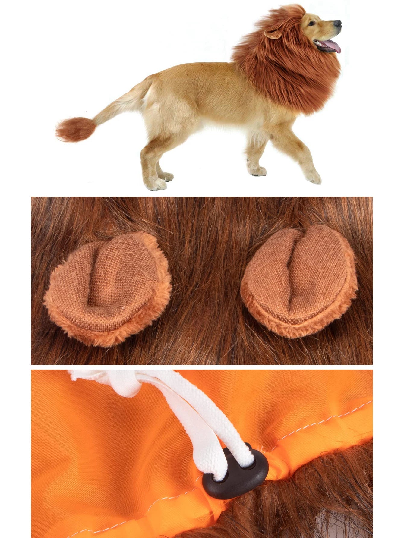 Roaring Pup Lion Wig